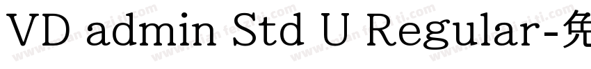 VD admin Std U Regular字体转换